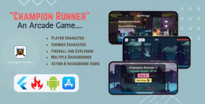 Champion runner v12 an arcade game flutter flame android ios .png