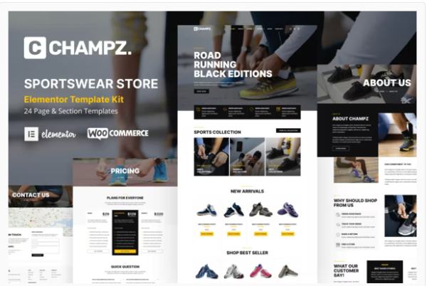 Champz - Sneakers & Sports Apparel Online Store Template Kit - Image 1