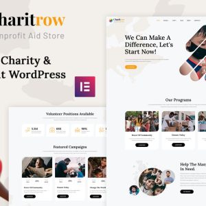Charitrow - Charity, Nonprofit and Donation WordPress Theme