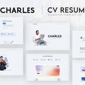 Charles - CV Resume Elementor Template Kit