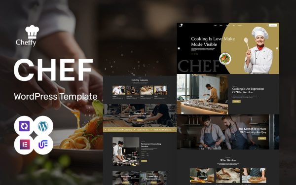 Cheffy - Personal Chef And Catering Services WordPress Elementor Theme - Image 1