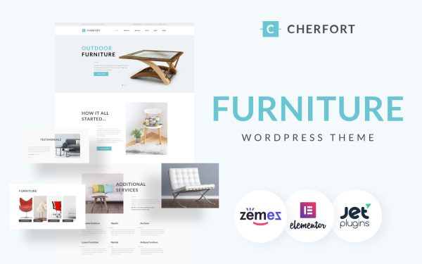 Cherfort - Furniture Company Responsive WordPress Theme - Image 1
