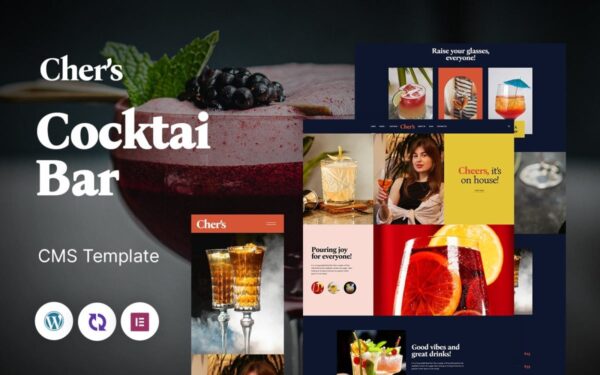 Chers -Cocktai Bar Multipurpose Responsive WordPress Theme - Image 1