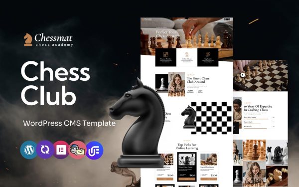 Chessmat - Chess Clubs And Academy Multipurpose WordPress Elementor Theme - Image 1