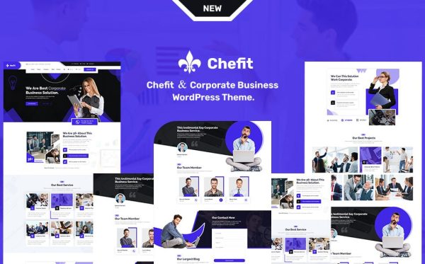 chifit and Corporate Business Responsive WordPress Theme - Image 1