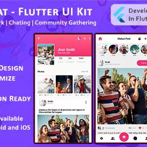ChitChat - Social Network, Chat, Community Gathering - Flutter Mobile UI Template/Kit (Android, iOS)