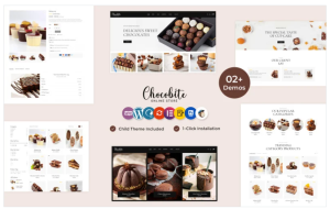 Chocobites chocolate sweets bakery and cake elementor woocommerce.png