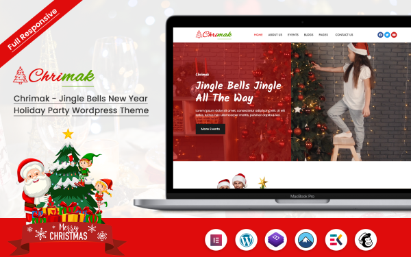 Chrimak - Jingle Bells New Year Holiday Party Wordpress Theme - Image 1