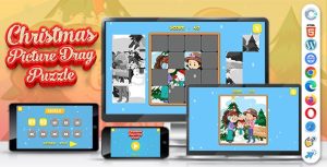Christmas picture drag puzzle game construct 3 c3p html5 50 puzzles .jpg