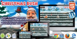 Christmas rush html5 running game gplpixel.jpg