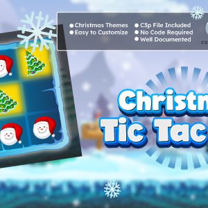 Christmas Tic Tac Toe Game - Board Game - X or O | HTML5 & Android | Construct 3
