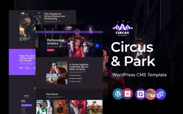 Circas - Circus Show And Entertainment WordPress Elementor Theme - Image 1