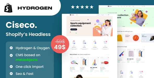 Ciseco hydrogen shopifys headless store theme gplpixel.png