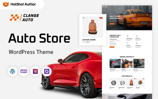 Clange Auto - Car Parts WordPress Elementor Theme - Image 1