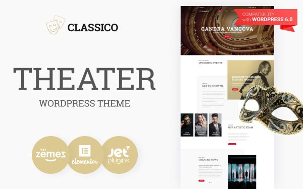 Classico - Theater Responsive WordPress Theme - Image 1