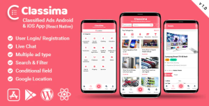 Classima classified ads android ios app codermarket.png