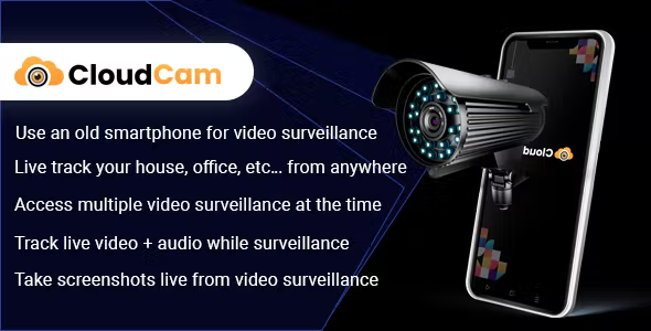 cloudcam-your-smartphone-surveillance-camera-codermarket.png Cloudcam - your smartphone surveillance camera - Image 1