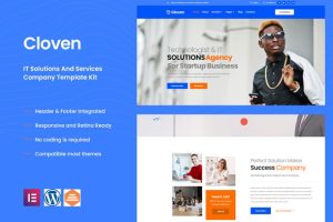 Cloven it solutions services company elementor template kit v101 .jpg
