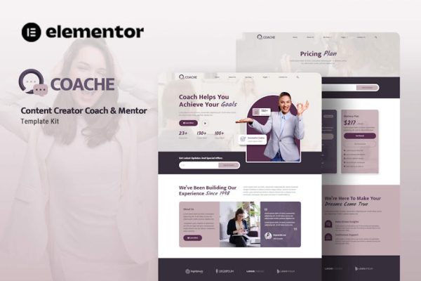 Coache - Content Creator Mentor Elementor Template Kit - Image 1