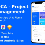 COCA-Project Management App ANDROID + IOS + FIGMA + Sketch - UI Kit
