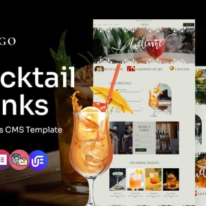 Coctgo - Cocktail Bar Multipurpose WordPress Elementor Theme