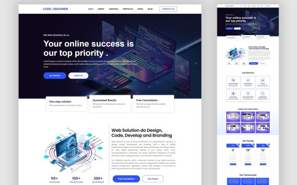 Code Designer - Creative Agency & Portfolio WordPress Theme - Image 1