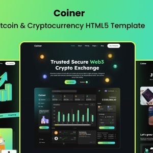 Coiner - Bitcoin & Cryptocurrency HTML5 Template