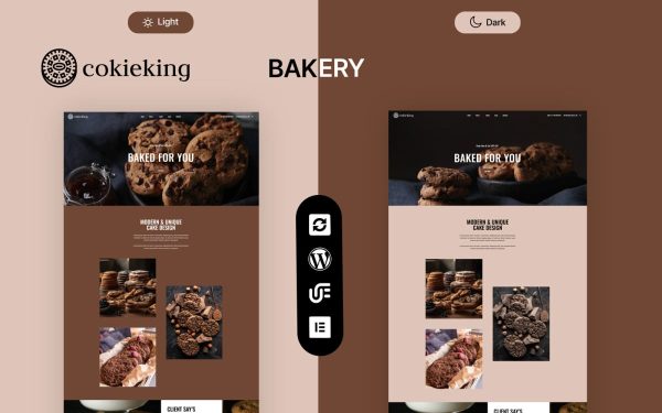 Cokieking - Bakery And Cookies Multipurpose WordPress Theme - Image 1