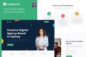 Colabora creative digital agency elementor template kit gplpixel.jpeg
