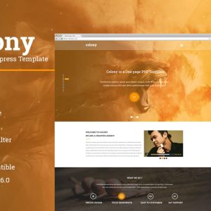 Colony Single Page Wordpress Template