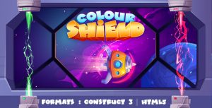 Colour shield game construct 3 c3p html5 endless spaceship game gplpixel.jpg