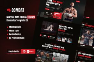 Combat martial arts club trainer elementor template kit v10 gplpixel.jpg