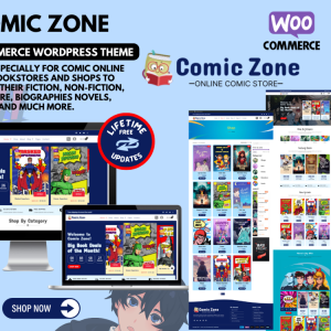 Comic Zone Woocommerce theme for Comic stores, Bookstores, Anime & Manga Stories news portal