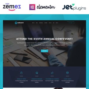 Confevent - Event Landing Page WordPress Theme