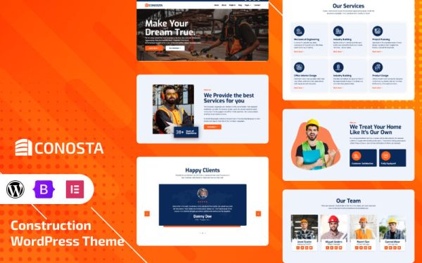 Conosta - Construction WordPress Theme - Image 1