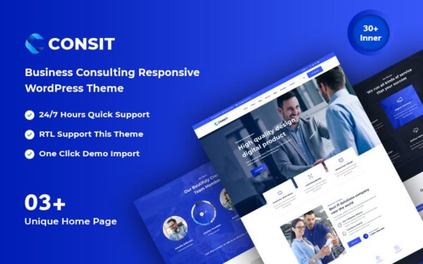 Consit - Business Consulting Responsive WordPress Theme - Image 1