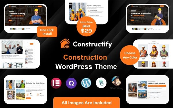 constructify - Architecture Construction WordPress Theme - Image 1