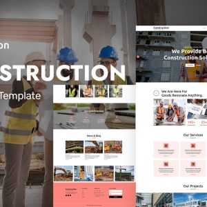 Construction - Engineering, Builder And Architecture WordPress Elementor Theme