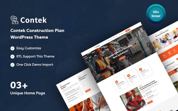 Contek - Construction Plan WordPress Theme - Image 1