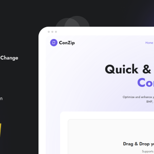 ConZip – Fast and Easy JPG, PNG, WebP, JPEG Image Compression & Conversion