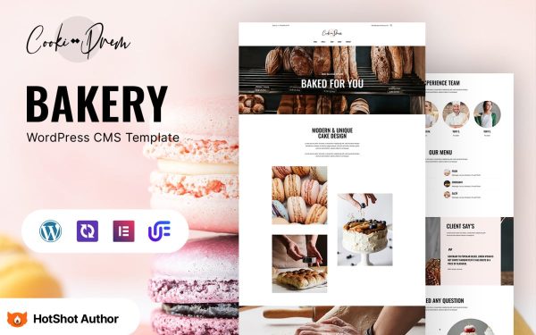Cooki Drem - Bakery and Receipts WordPress Elementor Theme - Image 1