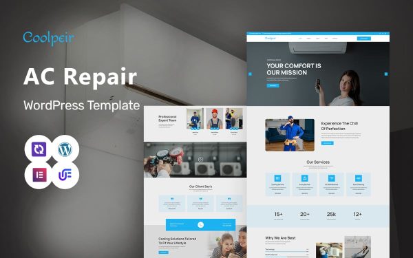 Coolpeir - Air Condition & Heating WordPress Elementor Theme - Image 1
