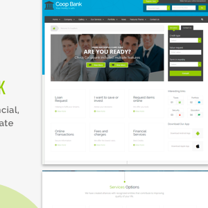 CoopBank - Banking, Financial, Credits Template