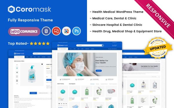 Coromask - The Premium Medical Responsive WooCommerce Theme - Image 1