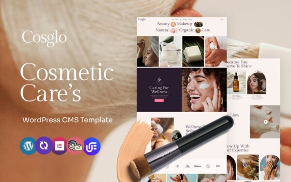 Cosglo - Cosmetics And Beauty Care Multipurpose WordPress Elementor Theme - Image 1