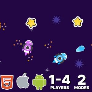 Cosmos. 1-4 Player Mode. 2 Modes. 4 Games. Construct 3 (c3p)