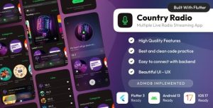 Country radio online live radio streaming app flutter laravel codermarket.jpeg