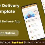 Courier Delivery React Native App Template | 2 Apps | User App + Delivery App | CourierPro
