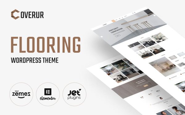Coverur - Flooring Company Multipurpose Minimal WordPress Elementor Theme - Image 1
