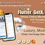 Coworking - Workspace Booking Flutter Full App with GetX | Chat | Web Admin Panel | Google Admob